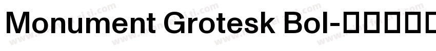 Monument Grotesk Bol字体转换